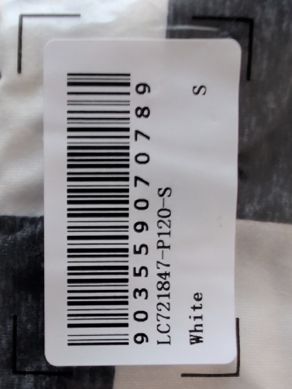 High-Waist Black & White Check Midi Skirt with Side Slit - Picture 7 of 7